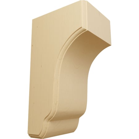 Ekena Millwork 4 3/4"W x 5 1/2"D x 10"H Capistrano Mission Corbel, Alder COR04X05X10CPAL
